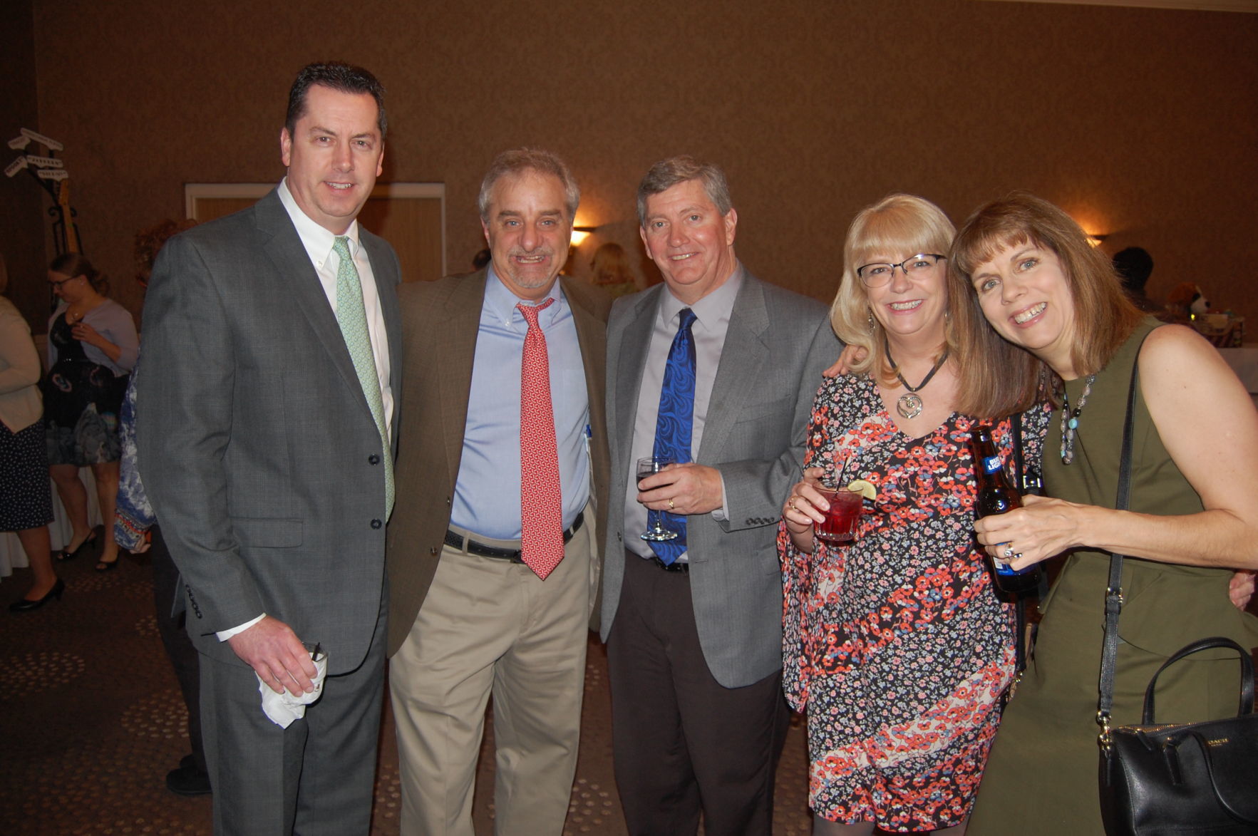 Kevin Birlingmair, Larry Apfelbaum, Bob and Traci Freitag, Karen Hansen